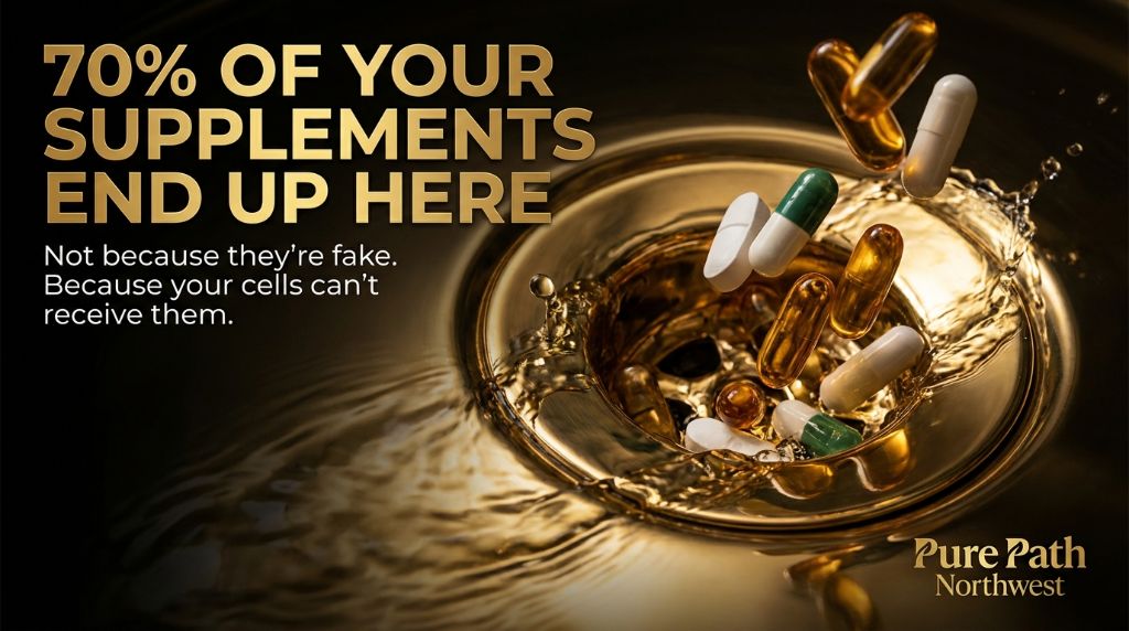 70 percent of supplements flushed unabsorbed without fulvic acid delivery system
